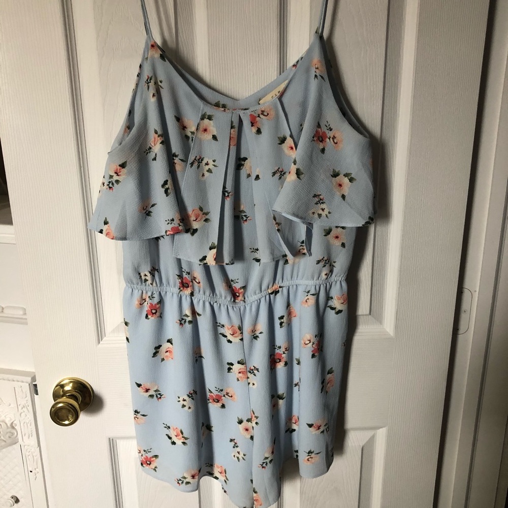 Flowered romper